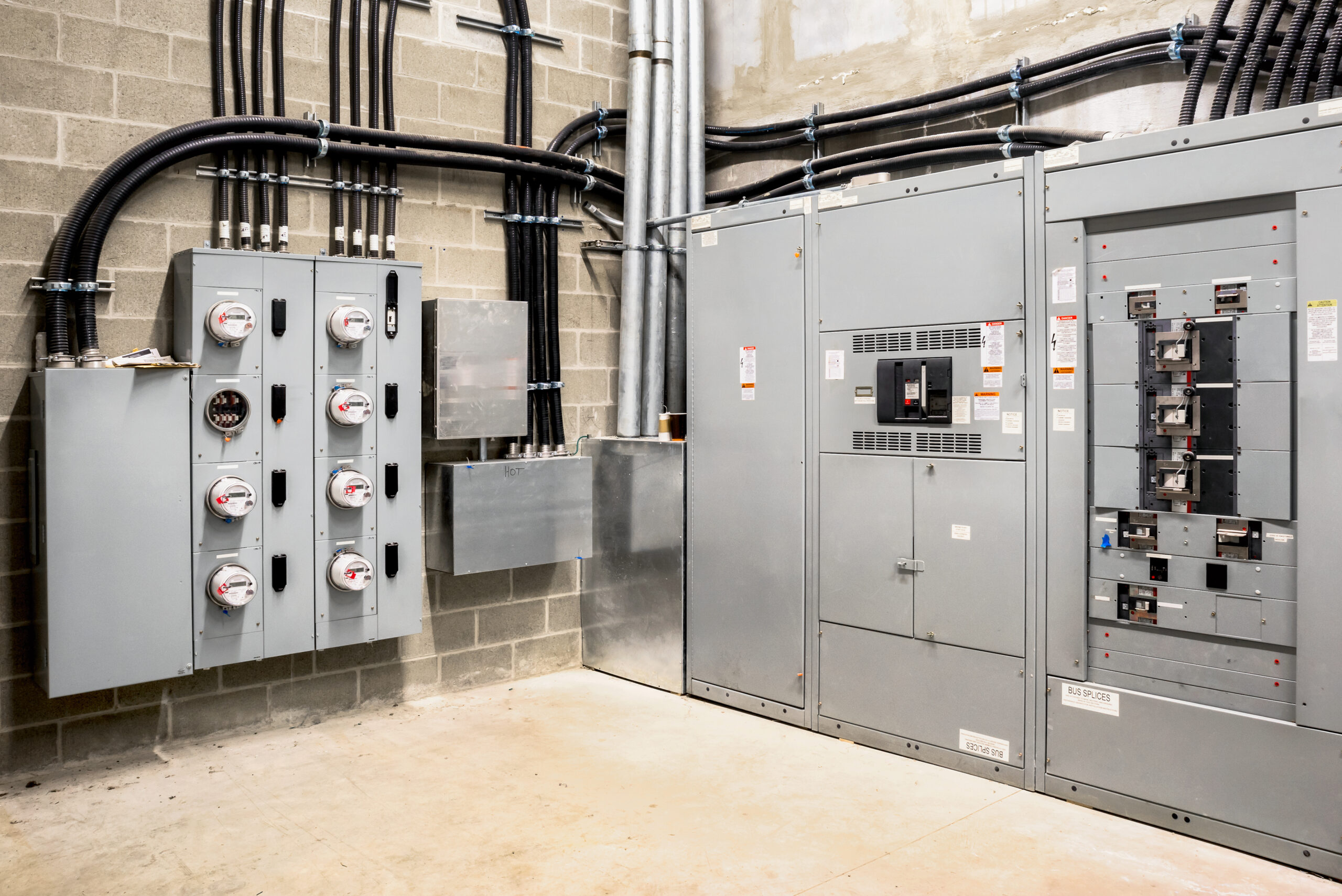 Electrical Room Of Residential Or Commercial Building
